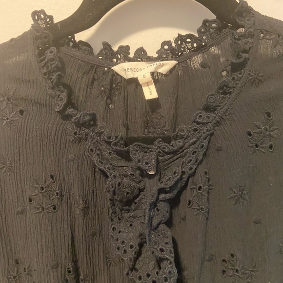 Rebecca Taylor Dree Eyelet Ruffle Dress; 8 - Picture 6 of 13